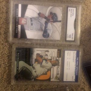 RARE DEREK JETER AND ALEX RODRIQUEZ GRADED GM MT10